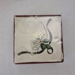 NEW" Box Of 6 Lenox Holiday Noveau Cocktail Cotton/Poly Fabric Napkins 10X10
